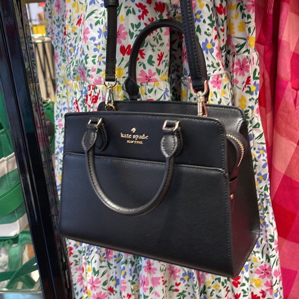 Kate Spade Madison Saffiano Leather Small Satchel
COLOR:
Black 
NWT - Picture 15 of 16